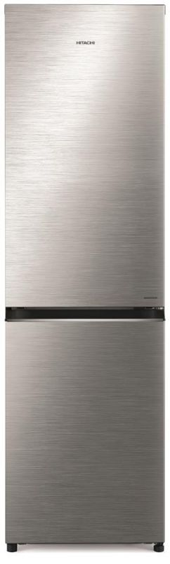 Холодильник Hitachi з нижн. мороз., 190x60х65, холод.відд.-215л, мороз.відд.-115л, 2дв., А+, NF, інв., нерж