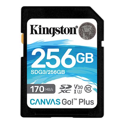 Карта пам'яті Kingston SD 256GB  C10 UHS-I U3 R170/W90MB/s