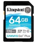 Карта пам'яті Kingston SD  64GB  C10 UHS-I U3 R170/W70MB/s