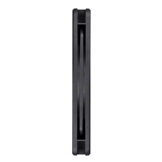 Корпусной вентилятор SilverStone FW124-ARGB Quiet Slim 120мм, ARGB,прозорі лопасті, чорна рамка