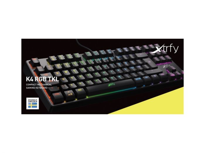 Клавіатура Xtrfy K4 TKL RGB Kailh Red RU