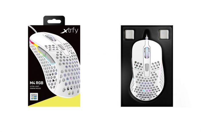 Миша Xtrfy M4 RGB USB White