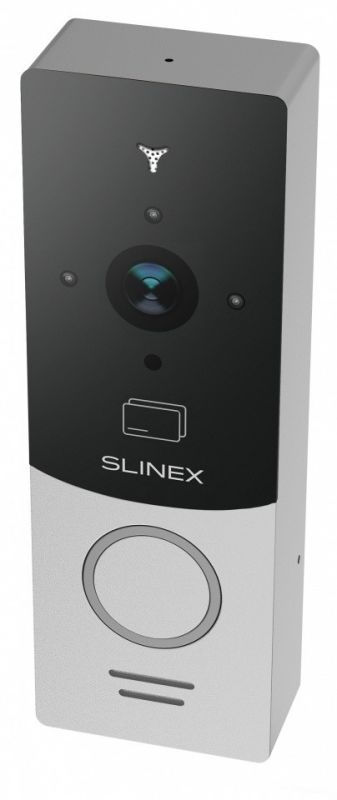 Панель виклику Slinex ML-20CRHD, персональна, 2MP, 115 градусів, безконтактна картка, сріблястий чорний