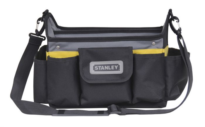 Сумка для інструменту Stanley, до 20кг, відкрита конструкція, зовнішні кишені, водовідштовхувальне дно, 31x20x26см