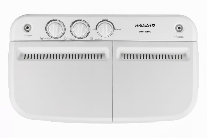 Пральна машина напівавтомат ARDESTO WMH-W60C, 6кг, 1350, 41см, Білий
