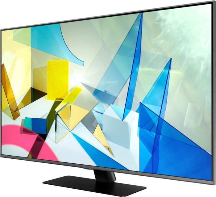 Телевiзор 75" QLED 4K Samsung QE75Q80TAUXUA Smart, Tizen, Silver