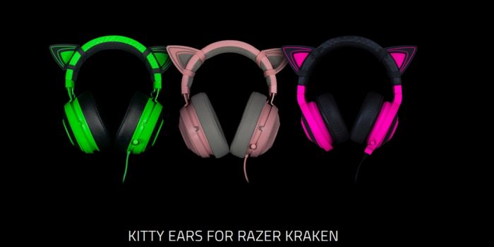 Насадки для навушників Razer Kitty Ears for Kraken, green