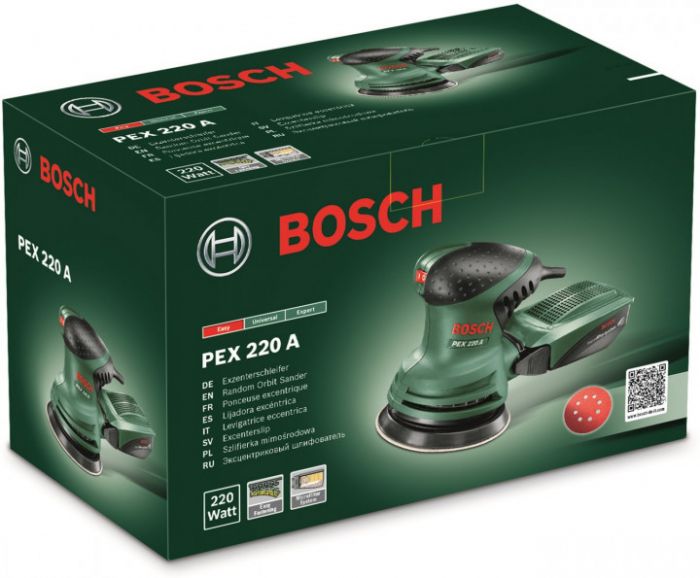 Шліфмашина ексцентрикова Bosch PEX 220 A