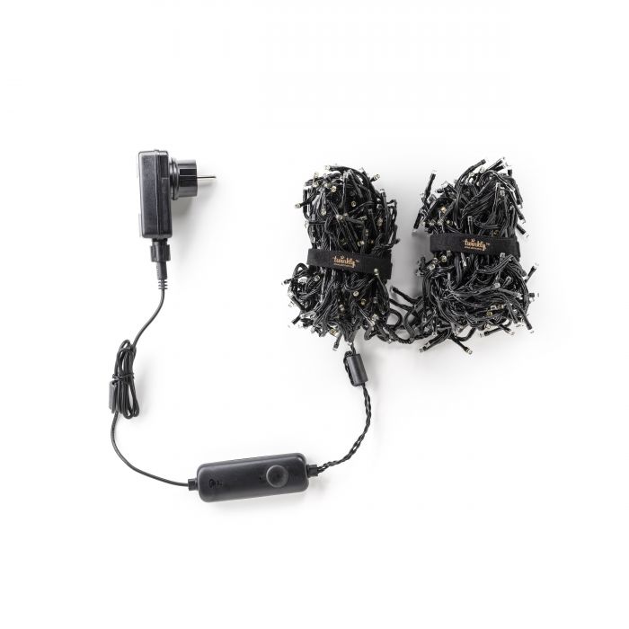 Smart LED Гірлянда Twinkly Cluster AWW, 400, Gen II, IP44 кабель чорний