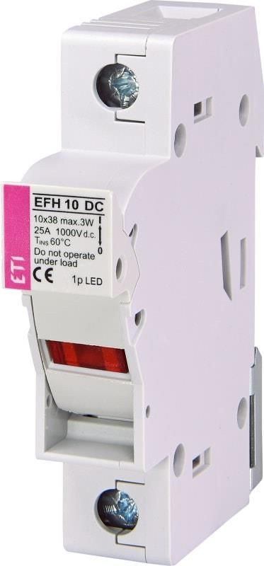 Тримач запобіжника ETI, EFH 10 1P-LED 25A 1000V DC