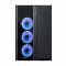Корпус CHIEFTEC Gaming Scorpion III Tempered Glass Edition, без блока живлення, 2xUSB3.1, 1xUSB2.0, 4x120mm TORNADO ARGB Fans, ATX, Black