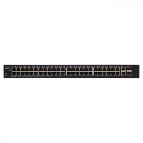 Комутатор Cisco SG250X-48P Gigabit PoE with 4-Port 10-Gigabit Smart Switch