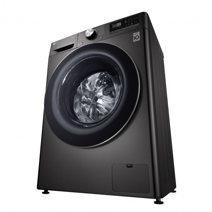 Пральна машина з фронт. завант. LG F2V9GW9P, 8,5кг, 1200, A+++-30%, Пара, глибина 47см, Дисплей, Чорний