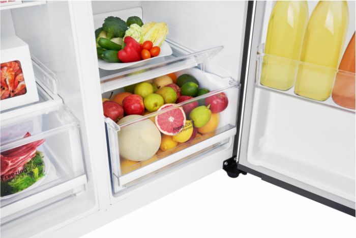 Холодильник SBS LG GC-B247JLDV, 179х72х91см, 2 дв., Холод.відд. - 394л, Мороз. відд. - 219л, A+, NF, Лінійний, Зона свіжості, Зо