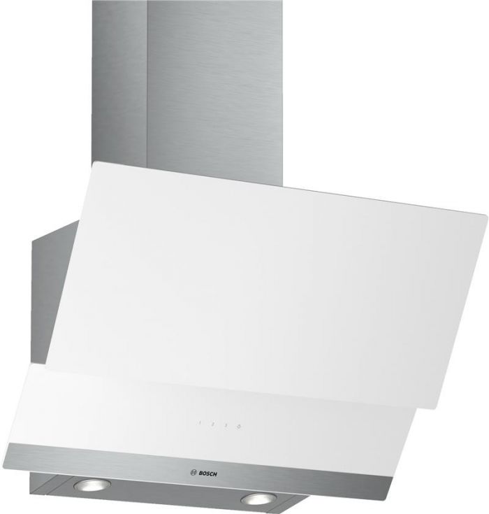 Витяжка з нахиленим екраном Bosch DWK065G20R - 60см./530 м3/біле скло