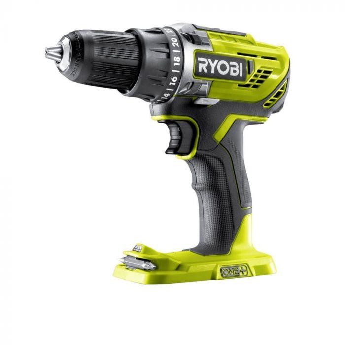 Ryobi Набір інструментів ONE+ R18DDAG-252S: шуруповерт R18DD3, КШМ R18AG