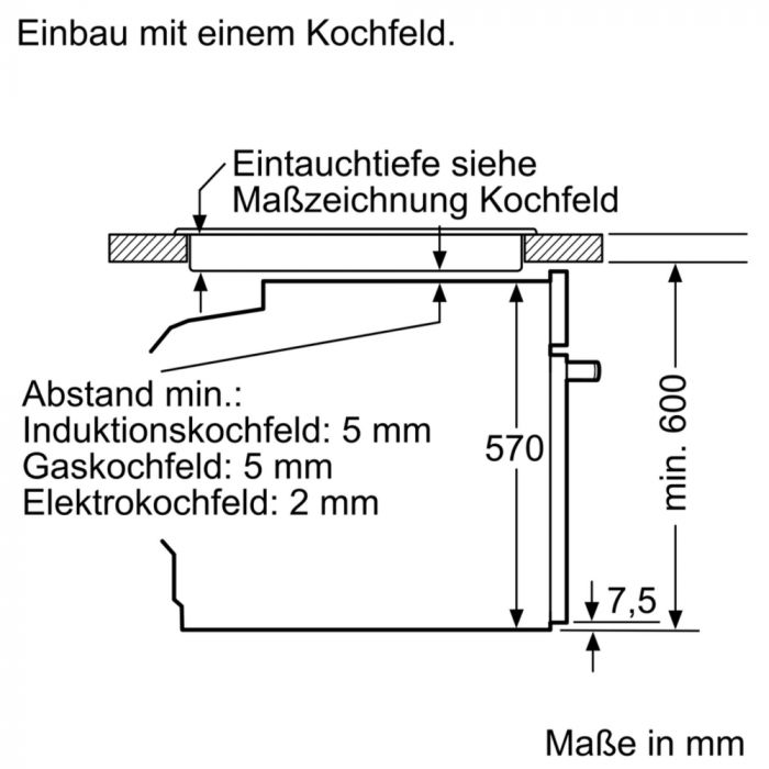 Вбудовувана електрична духова шафа Bosch HBJ517YB0R- Ш-60см/10 реж/66 л./А/2 телескопа/чорний