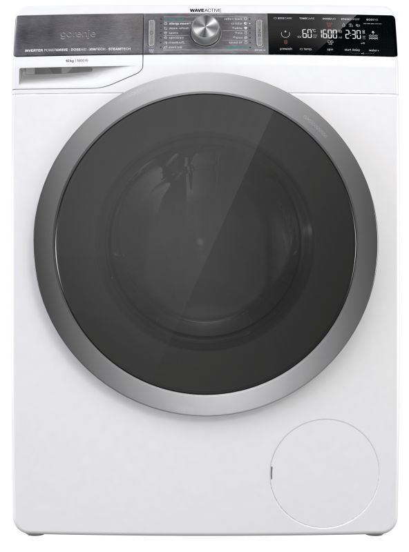 Пральна машина з фронт. завантаж. Gorenje WS168LNST , 10кг, 1600, A+++, глибина 61см, Дисплей, Білий