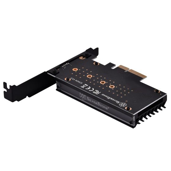 Плата-адаптер SST-ECM24 PCIe x4 для SSD m.2 NVMe 2230, 2242, 2260, 2280 Heatsink