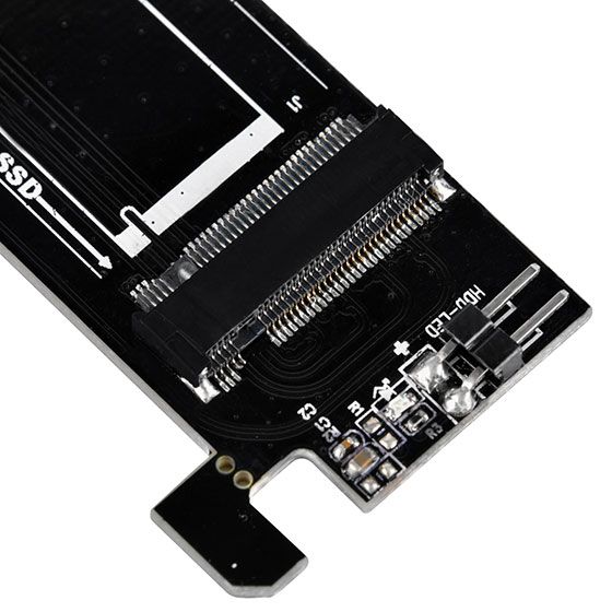 Плата-адаптер SST-ECM25 PCIe x4 для SSD m.2 NVMe 2230, 2242, 2260, 2280
