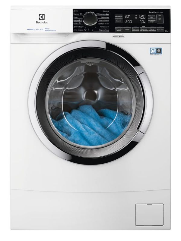 Пральна машина з фронт. завант. Electrolux EW6S227CU, 7кг, 1200, A+++-10%, глибина 48см, Дисплей, Білий