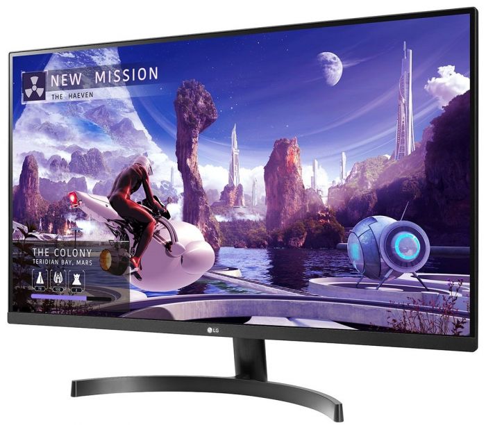 Монітор LCD 31.5" LG 32QN600-B 2xHDMI, DP, Audio, IPS, 2560x1440, 99%sRGB, FreeSync, HDR10