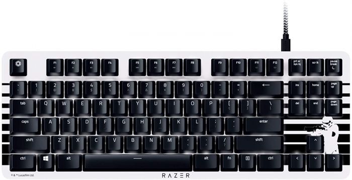 Клавіатура ігрова Razer BlackWidow Lite Silent Stormtrooper™ Ed. Orange Switch USB US LED, White/Black