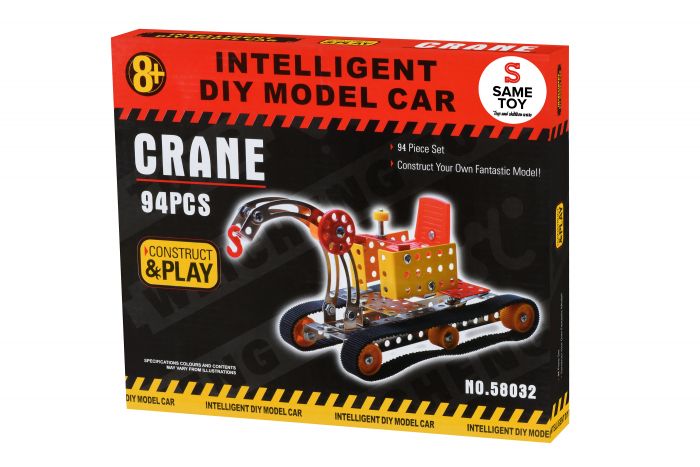Конструктор металевий Same Toy Inteligent DIY Model Car Кран 94 ел. 58032Ut