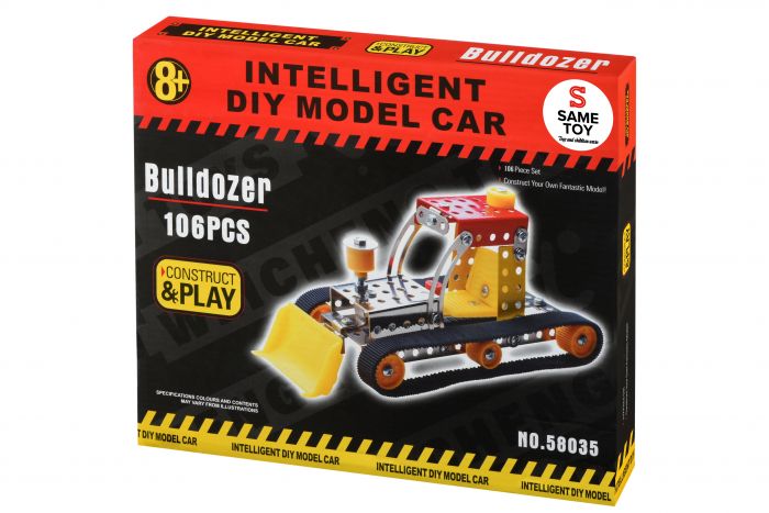 Металевий конструктор Inteligent DIY Model Car Бульдозер 106 ел. 58035Ut