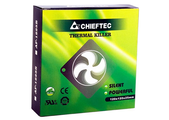 Корпусний вентилятор CHIEFTEC Thermal Killer AF-1225S,120мм,1350 об/хв,3pin/Molex,27dBa