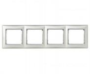 Рамка 4 пости алюміній, Valena Classic