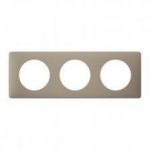 Рамка Legrand 3пост, Celiane, кавовий глянець