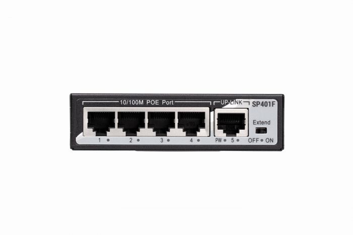 Комутатор 2E PowerLink SP401F 4xFE PoE, 1xFE Uplink, 50ВВт