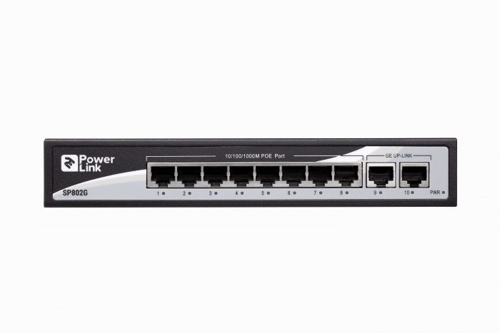 Комутатор 2E PowerLink SP802G 8xGE PoE, 2xGE Uplink, 150Вт