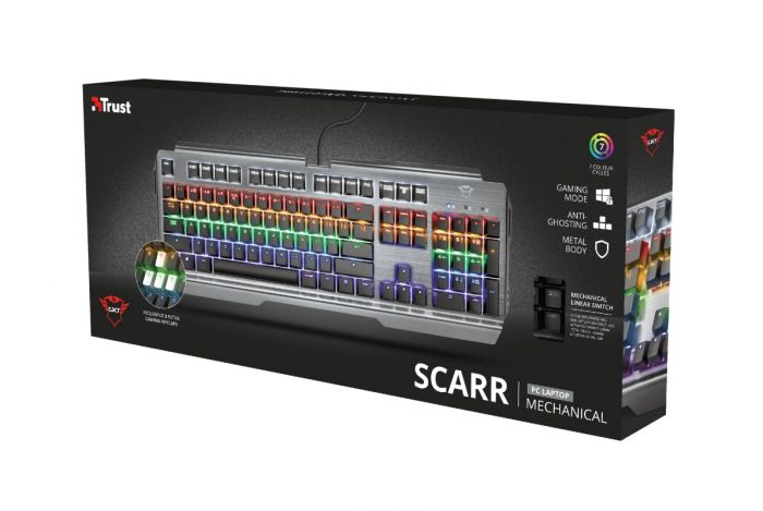 Клавіатура Trust GXT 877 Scarr Mechanical USB Black