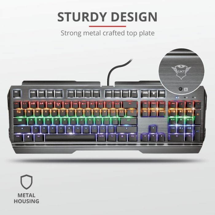 Клавіатура Trust GXT 877 Scarr Mechanical USB Black