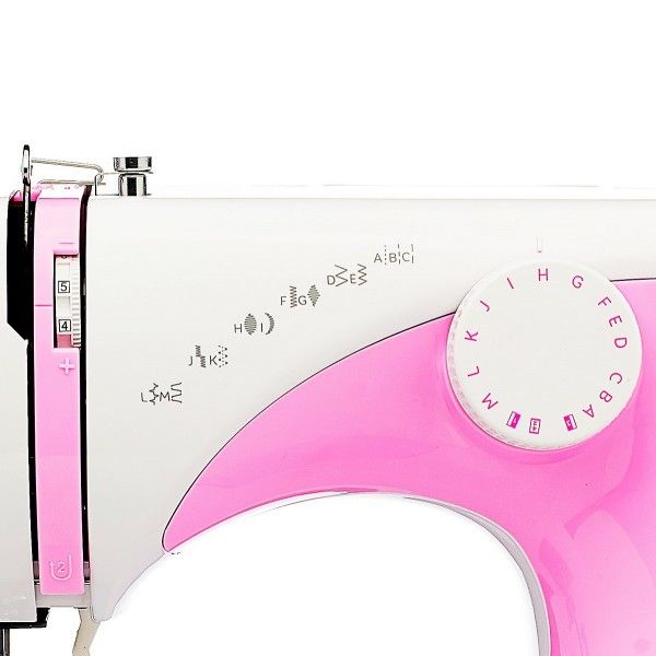 Швейна машина iSEW A15 , електромех., 85 Вт, 15 шв.оп., петля напівавтомат, біло-рожевий