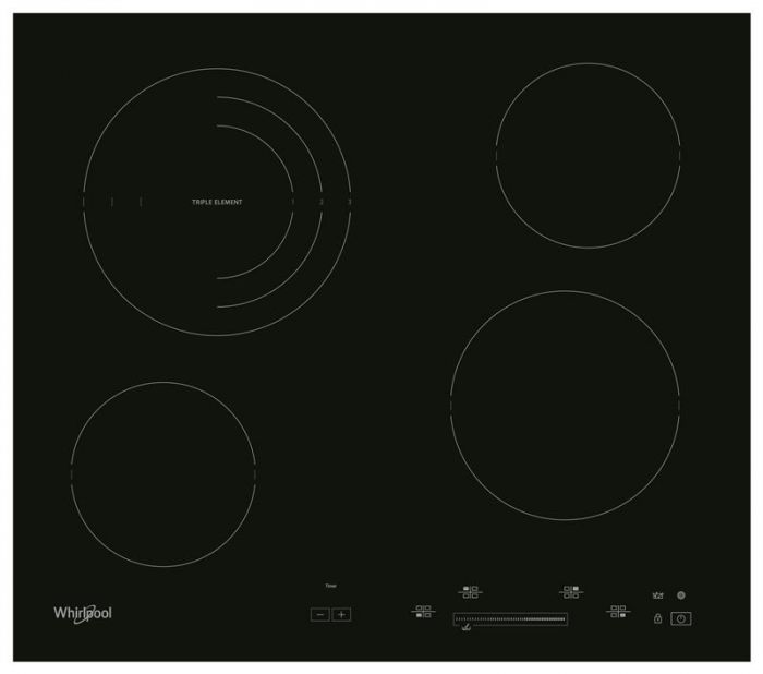 Варильна поверхня Whirlpool AKT8900BA склокерамiка/4 Hi-Light/сенсорний/Чорний