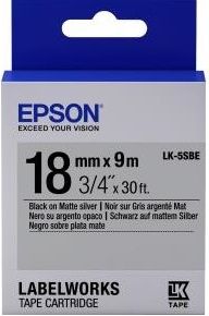 Картридж зі стрічкою Epson LK5SBE принтерів LW-400/400VP/700 Matte Blk/MattSiv 18mm/9m