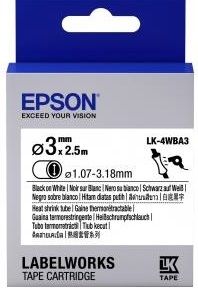 Картридж зі стрічкою Epson LK4WBA3 принтерів LW-300/400/400VP/700 Blk/Wht d3mm/2,5 m