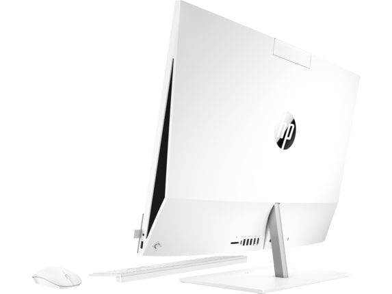 Персональний комп'ютер-моноблок HP Pavilion 27UHD/Intel i5-10400T/8/512F/NVD350-4/kbm/W10/White