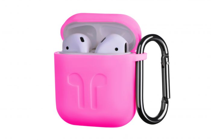 Чохол 2Е для Apple AirPods, Pure Color Silicone Imprint (1.5mm), Fuchsia