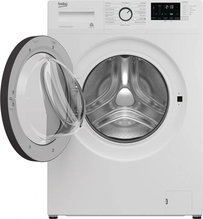 Пральна машина з фронт. зав. BEKO WUE6512XAW, 6кг, 1000, A+++, 42см, Дисплей, Білий