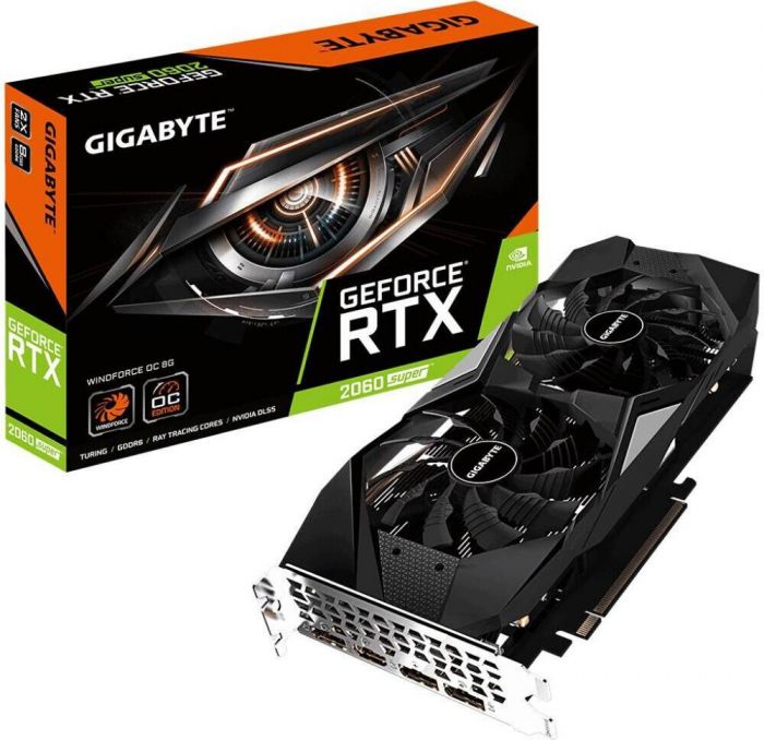 Відеокарта GIGABYTE GeForce RTX2060 SUPER 8GB DDR6 256bit DPx3-HDMI WINDFORCE OC LHR