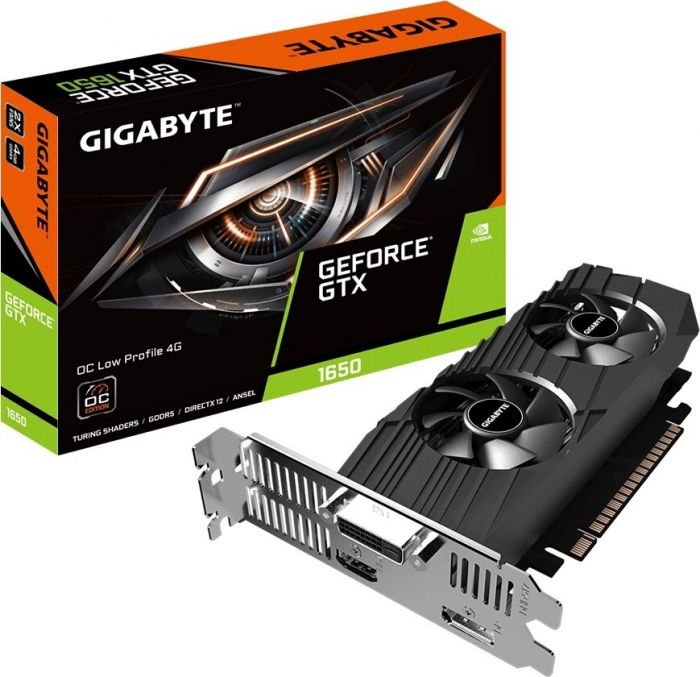 Відеокарта GIGABYTE GeForce GTX 1650 4GB GDDR5 OC Low Profile