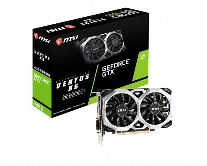 Вiдеокарта MSI GeForce GTX1650 4GB DDR6 VENTUS XS OC