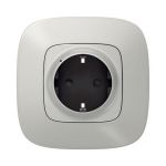 Valena Allure with NETATMO. Розумна розетка 2К+З 16А 230В. Алюміній