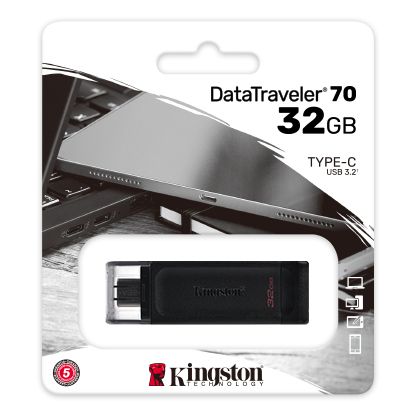 Накопичувач Kingston   32GB USB-C 3.2 Gen 1 DT70