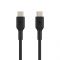 Кабель USB-C > USB-C заряджання/синхронізації Belkin 2м, 60Вт, Type-C, PVC, чорний