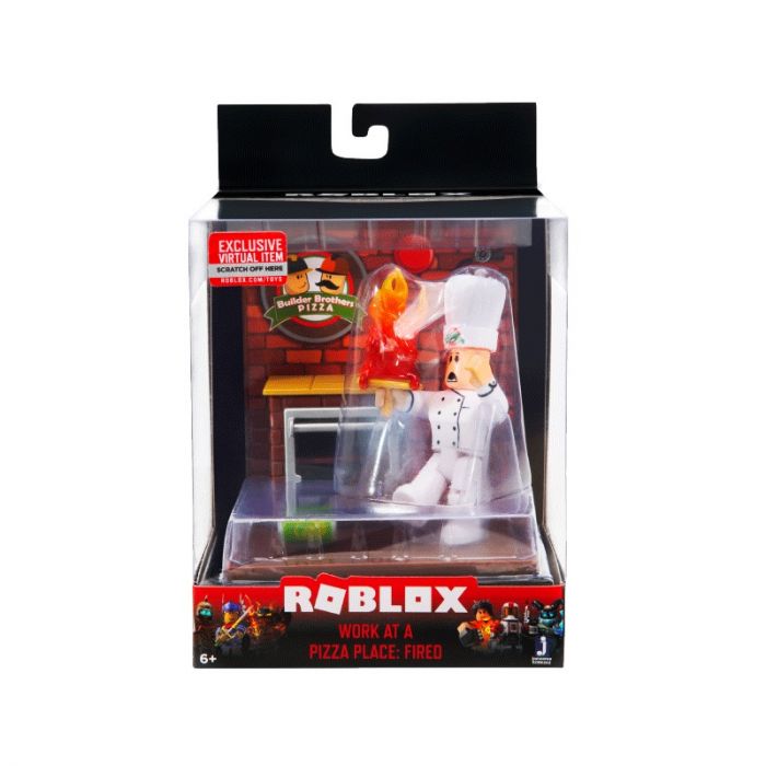 Ігрова колекційна фігурка Jazwares Roblox Desktop Series Work At A Pizza Place: Fired